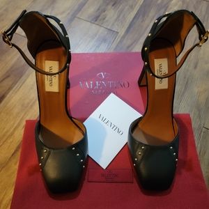 Valentino Studded Ankle Strap Pump